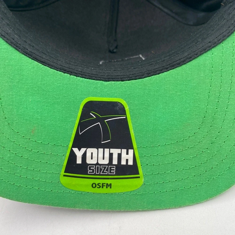 MINECRAFT Minecraft Creeper Snapback Hat Youth OSFM Black Green Checkered Gamer